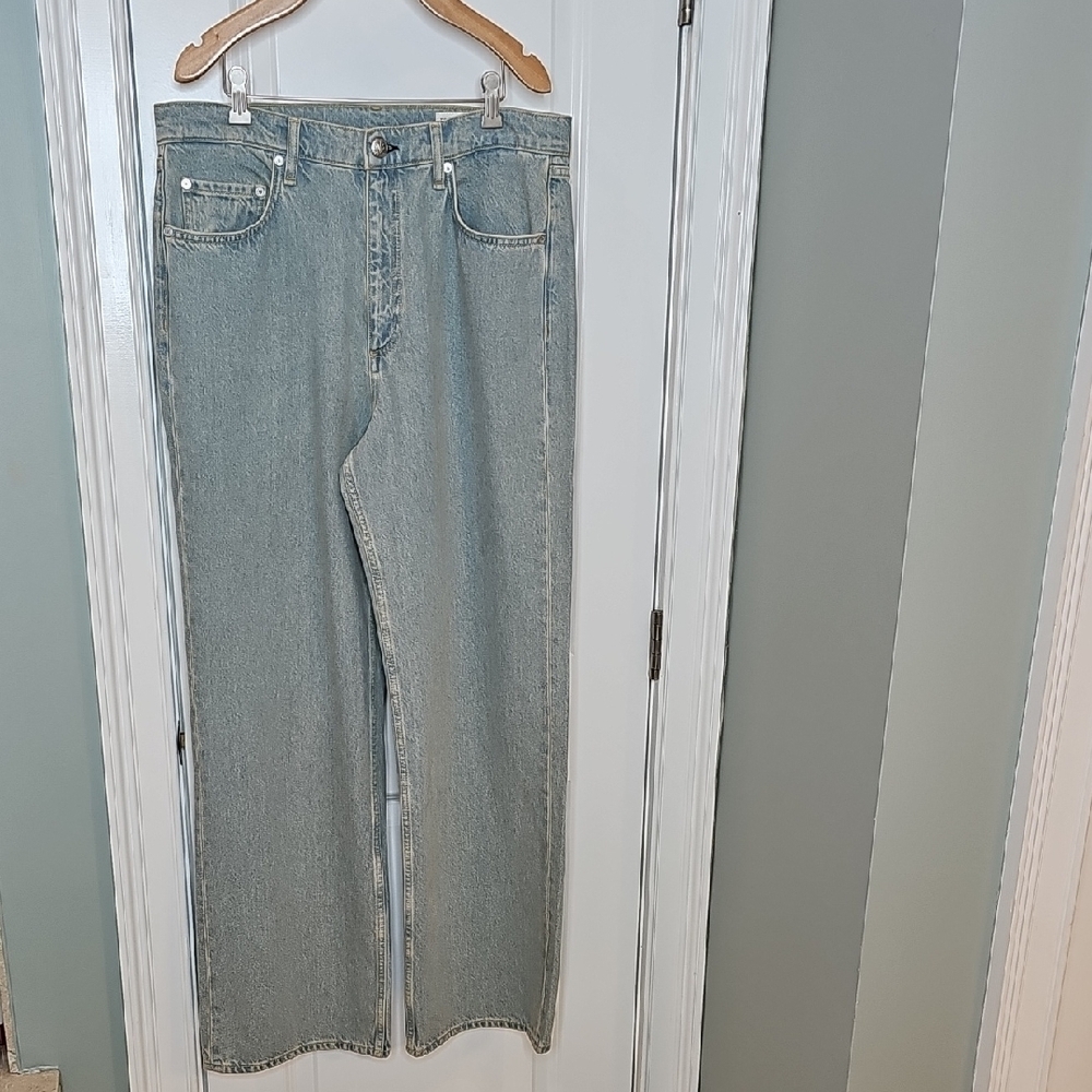 rag & bone Shea High Rise Relaxed Straight Jeans - Size 32 - Picture 3 of 9